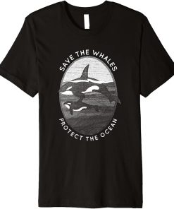 Save The Whales: Protect The Ocean Orca Killer Whales Premium T-Shirt